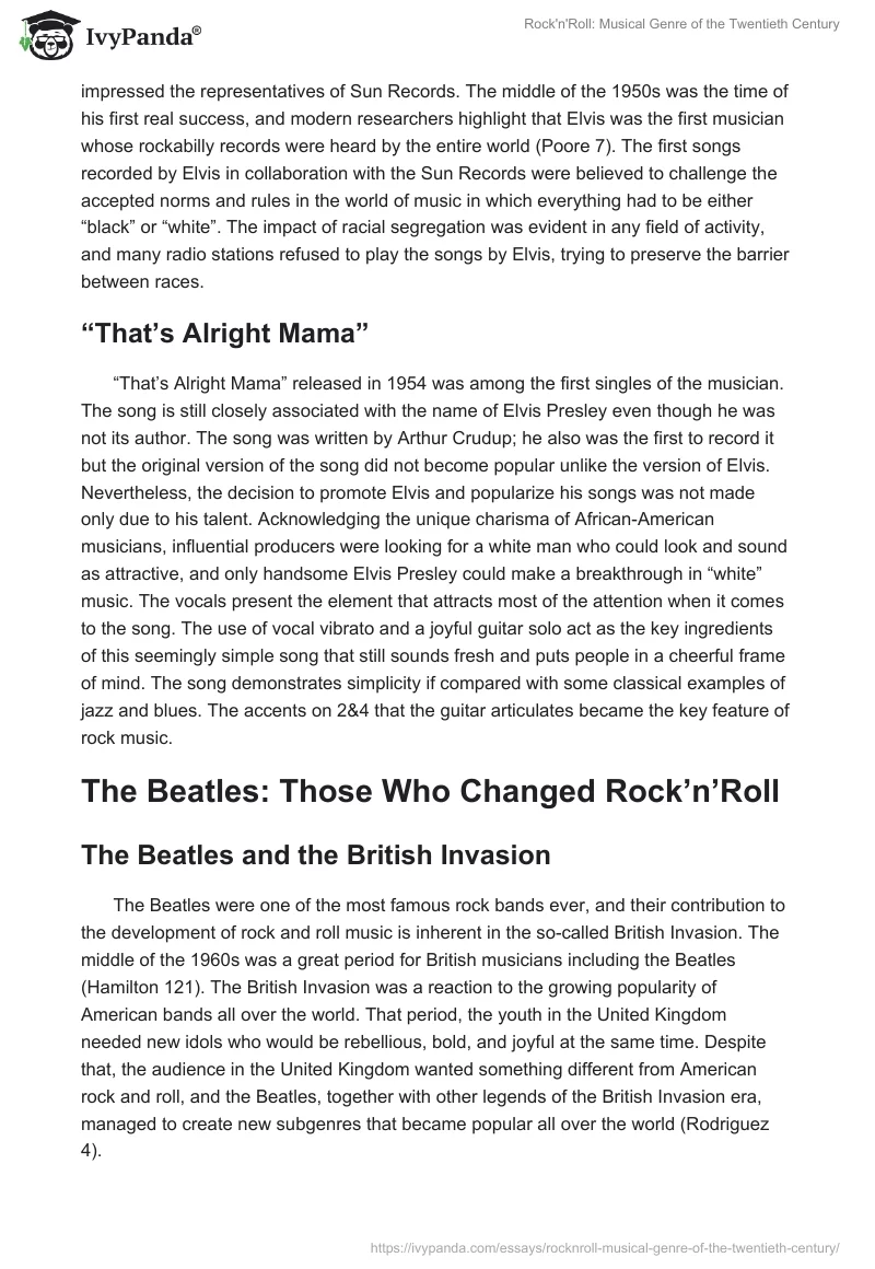 Rock'n'Roll: Musical Genre of the Twentieth Century. Page 3