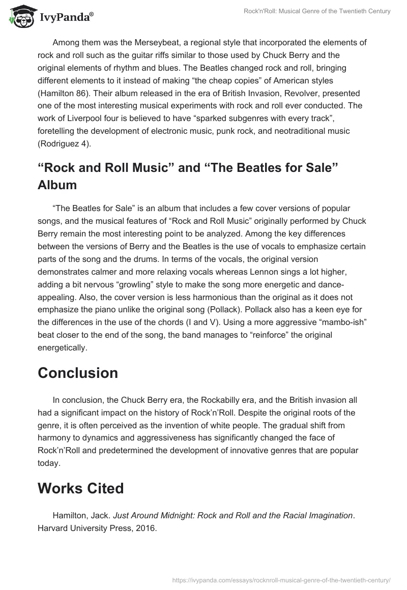 Rock'n'Roll: Musical Genre of the Twentieth Century. Page 4