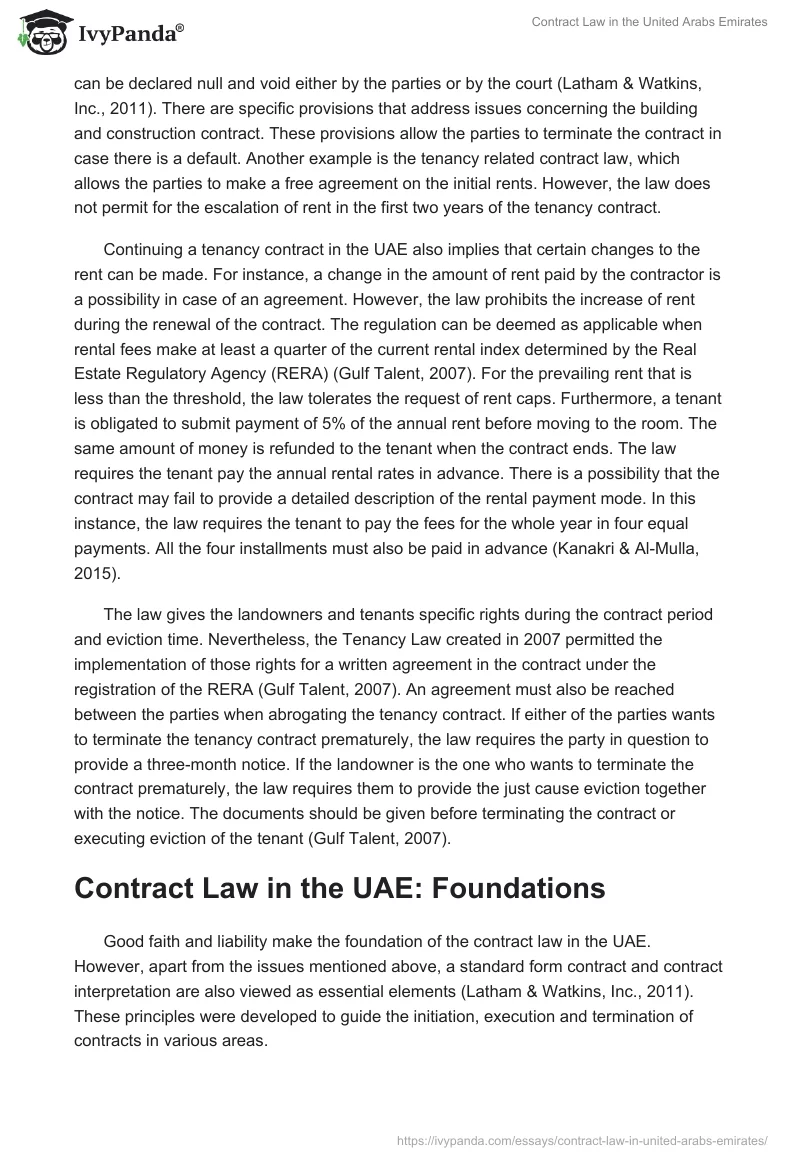 Contract Law in the United Arabs Emirates. Page 3