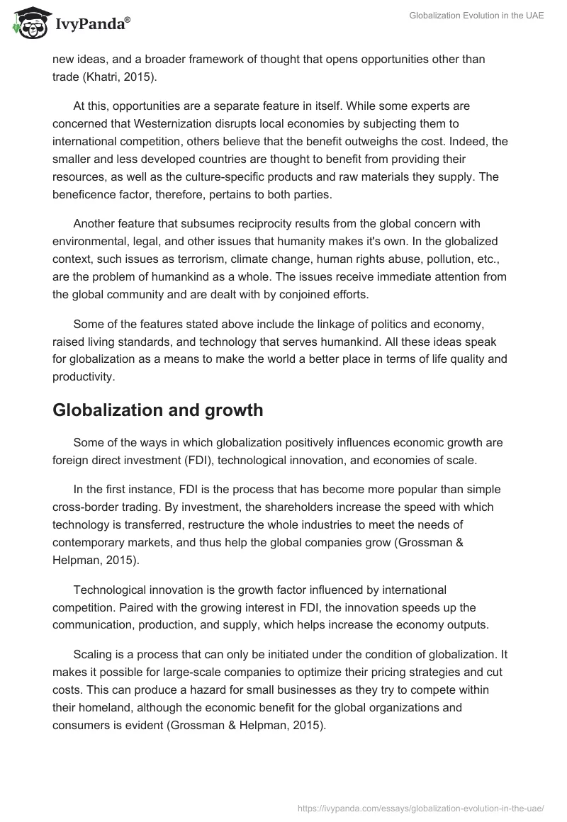 Globalization Evolution in the UAE. Page 4