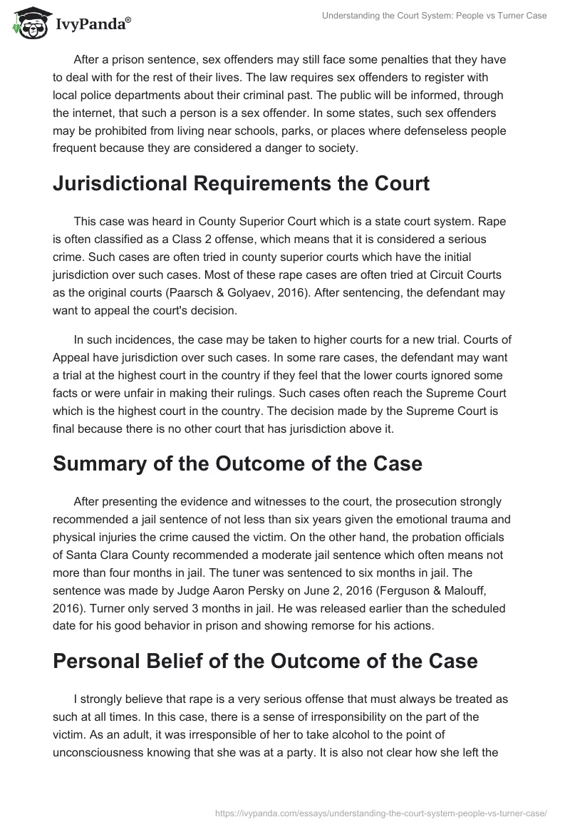 Understanding the Court System: People vs. Turner Case. Page 3