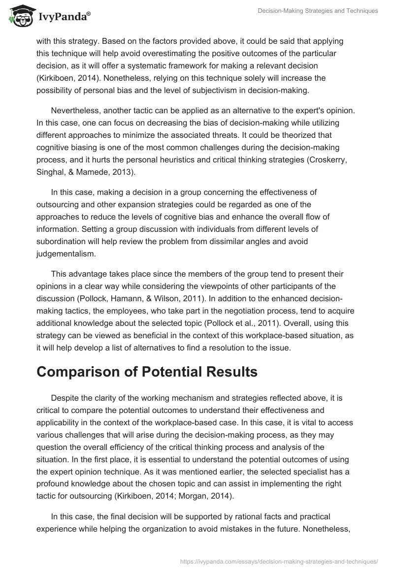Decision-Making Strategies and Techniques. Page 2