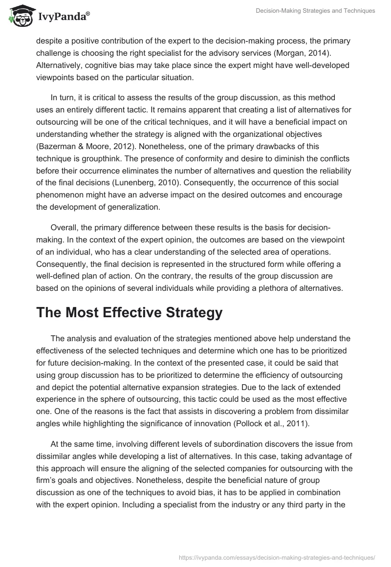 Decision-Making Strategies and Techniques. Page 3