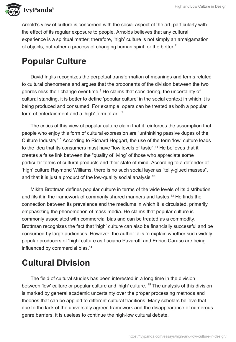 "High" and "Low" Culture in Design. Page 2