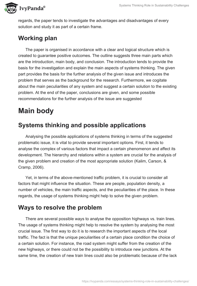 Systems Thinking Role in Sustainability Challenges. Page 3