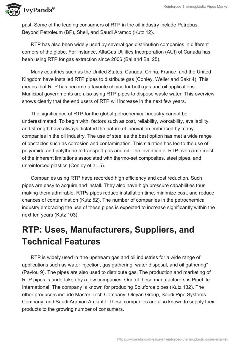 Reinforced Thermoplastic Pipes Market. Page 3
