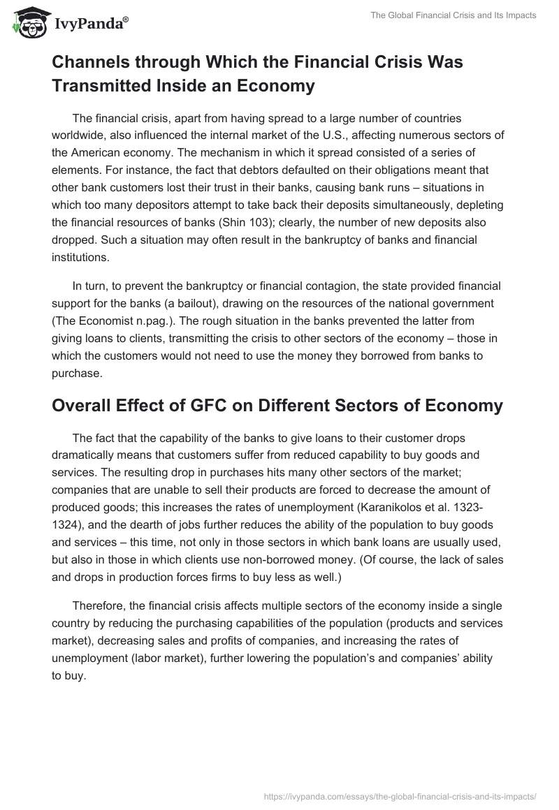 The Global Financial Crisis and Its Impacts. Page 2