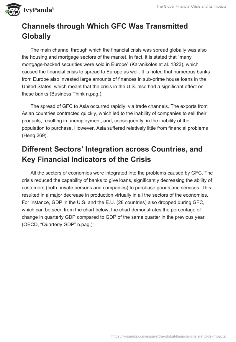 The Global Financial Crisis and Its Impacts. Page 3