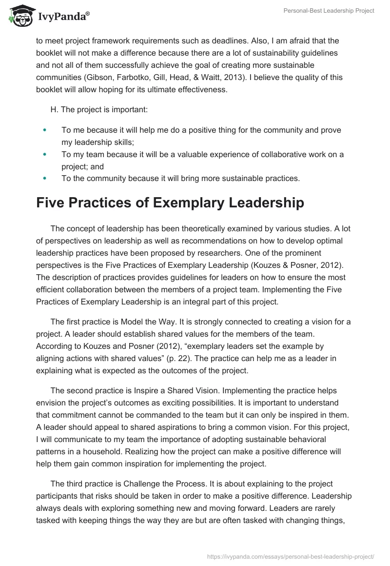 Personal-Best Leadership Project. Page 3