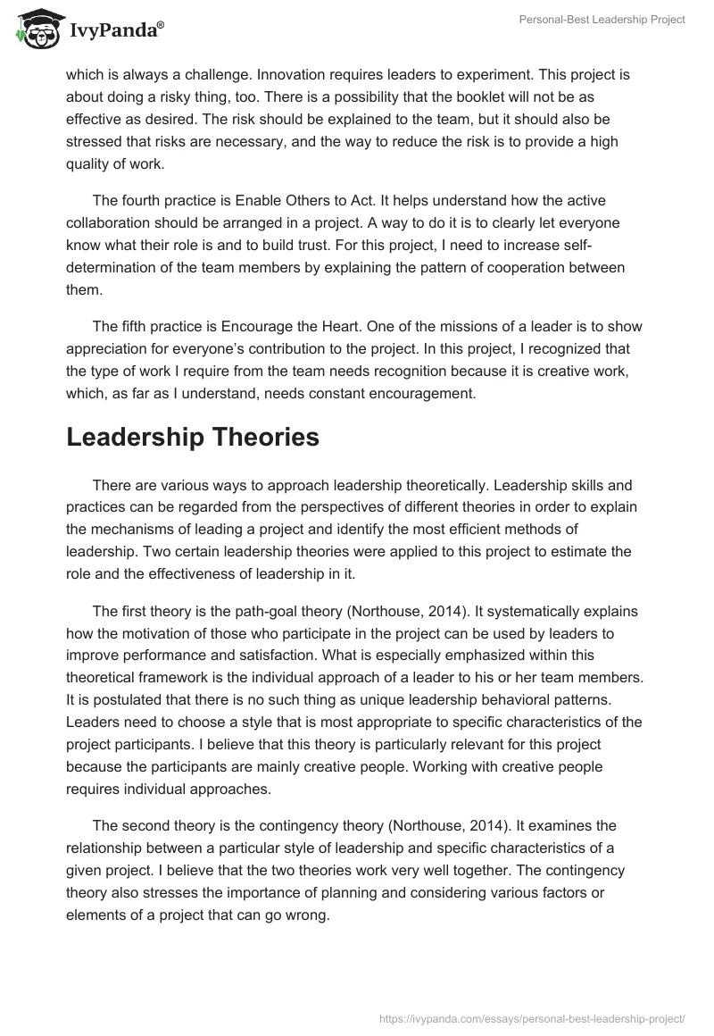 Personal-Best Leadership Project. Page 4
