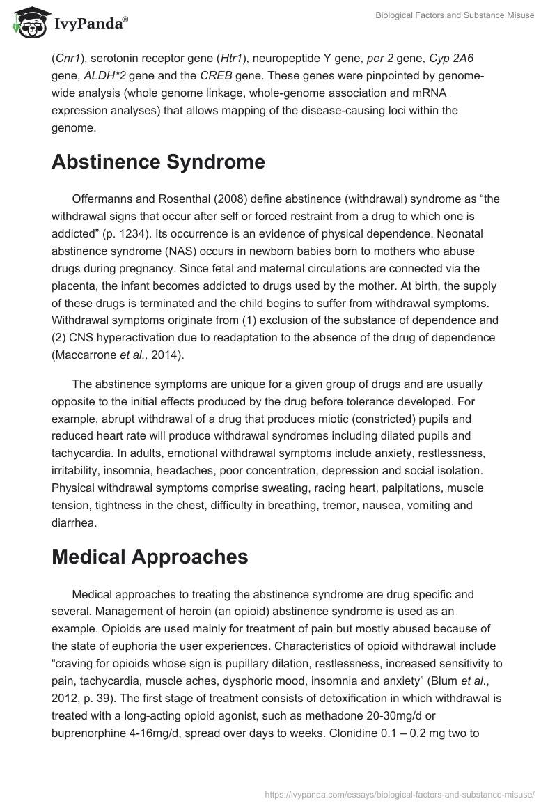 Biological Factors and Substance Misuse. Page 5