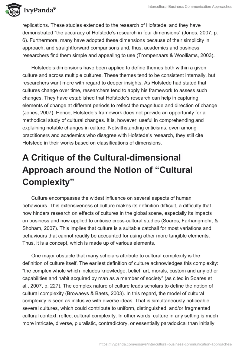 Intercultural Business Communication Approaches. Page 4