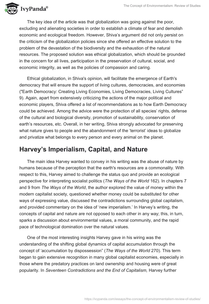 The Concept of Environmentalism: Review of Studies. Page 3