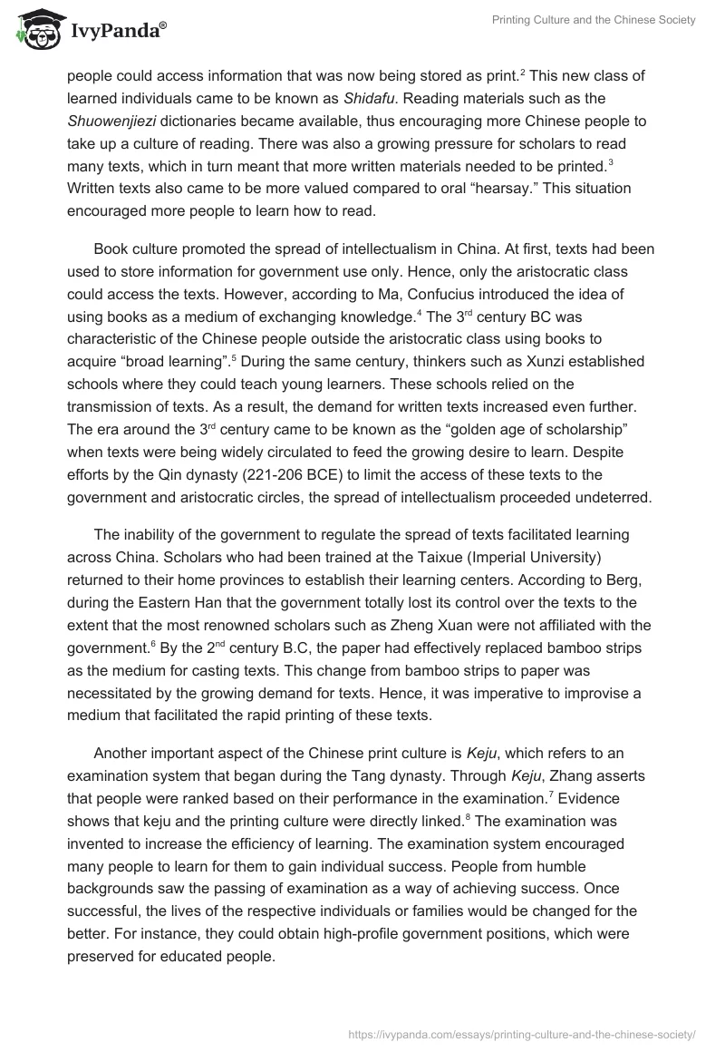 Printing Culture and the Chinese Society. Page 2