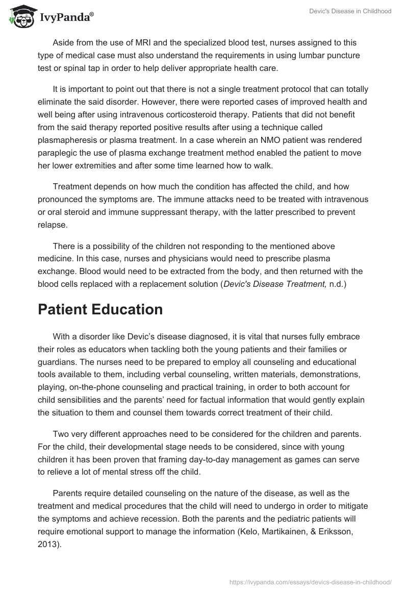Devic's Disease in Childhood. Page 3