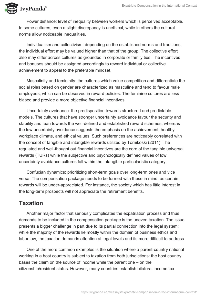 Expatriate Compensation in the International Context. Page 3