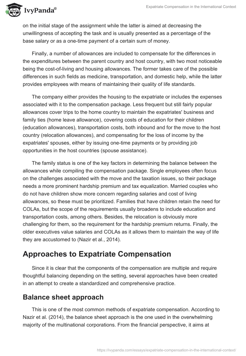 Expatriate Compensation in the International Context. Page 5