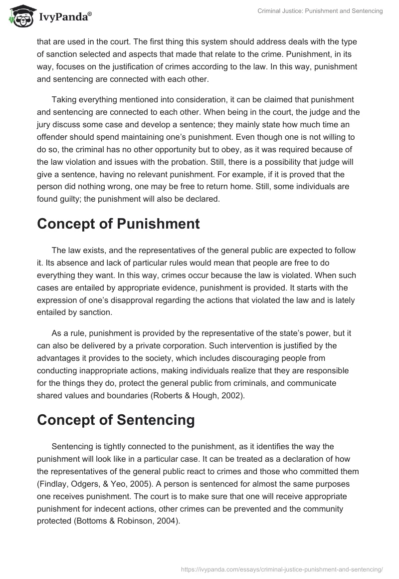 Criminal Justice: Punishment and Sentencing. Page 2
