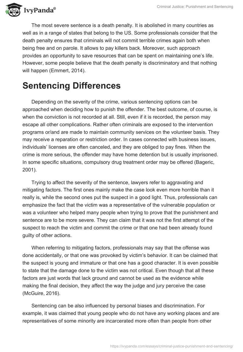Criminal Justice: Punishment and Sentencing. Page 5