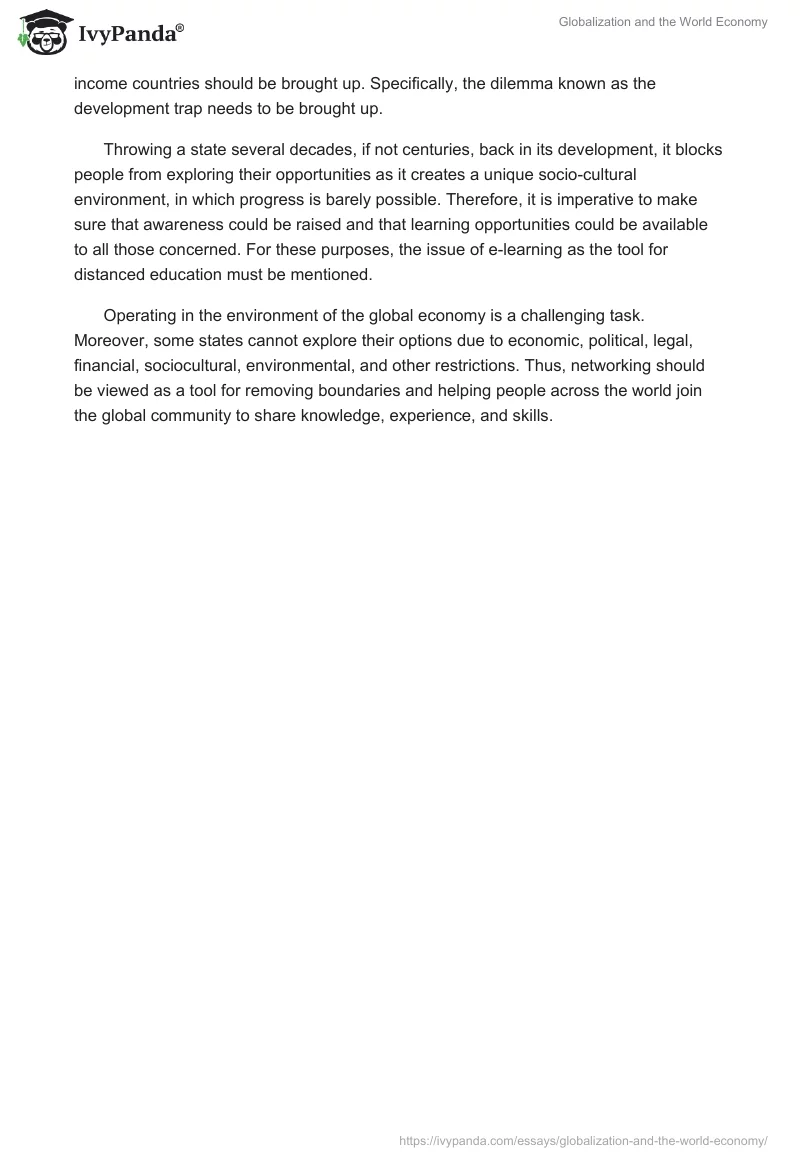 Globalization and the World Economy. Page 2