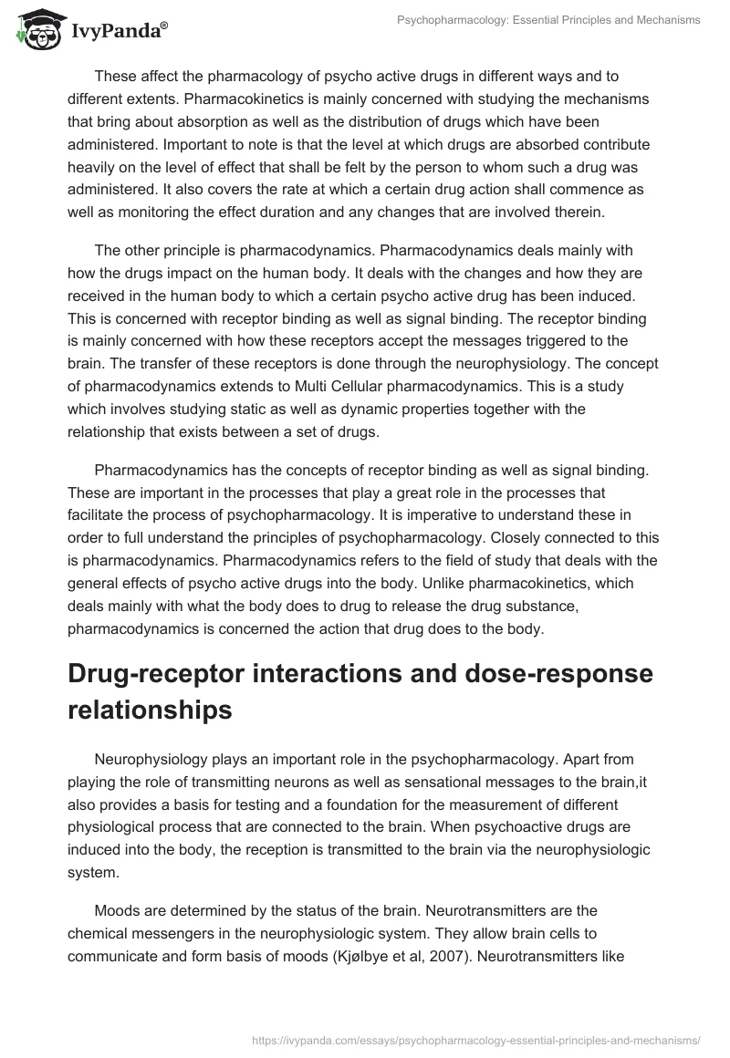 Psychopharmacology: Essential Principles and Mechanisms. Page 2