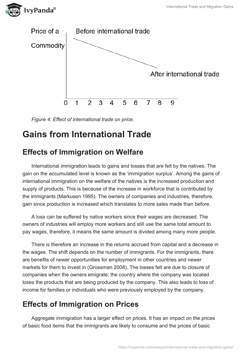 International Trade and Migration Gains. Page 5