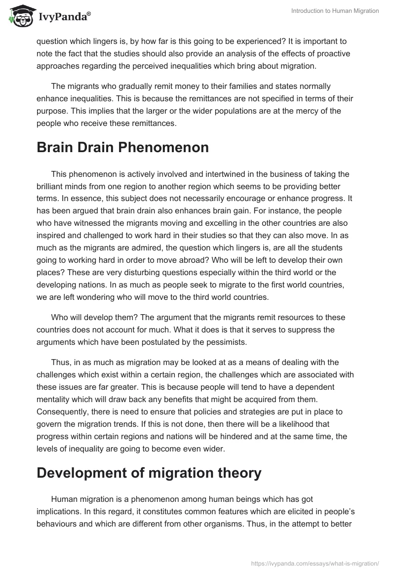 Introduction to Human Migration. Page 4