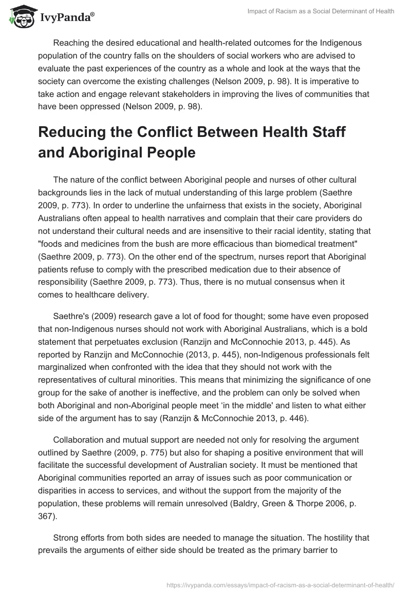 Impact of Racism as a Social Determinant of Health. Page 3
