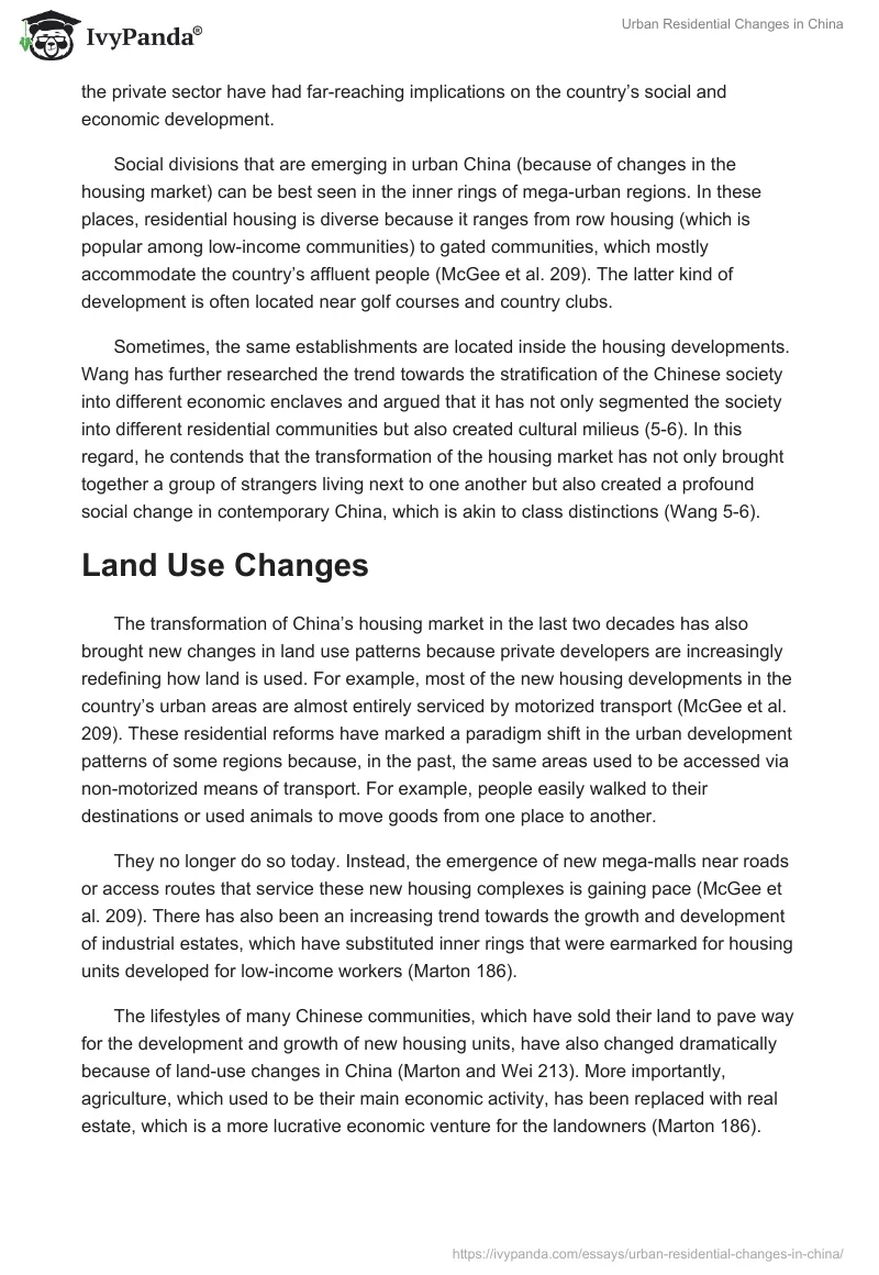 Urban Residential Changes in China. Page 3