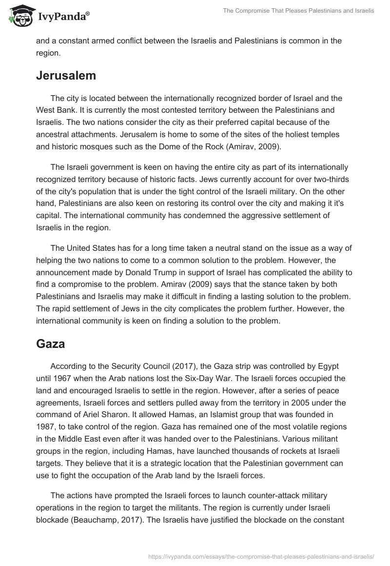 The Compromise That Pleases Palestinians and Israelis. Page 3