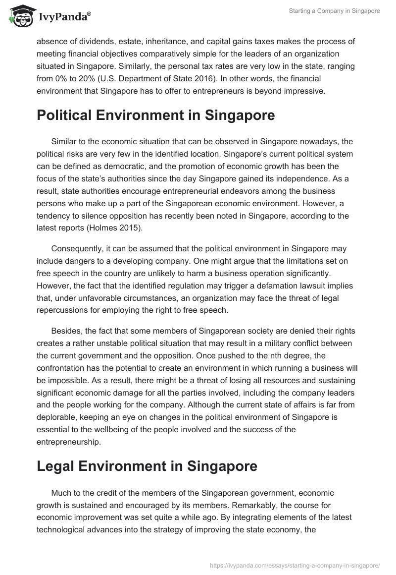 Starting a Company in Singapore. Page 2