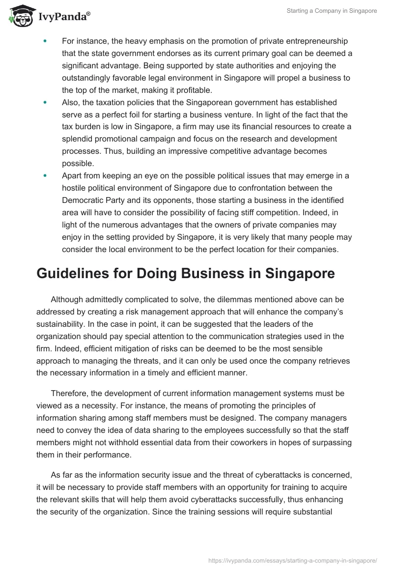 Starting a Company in Singapore. Page 5