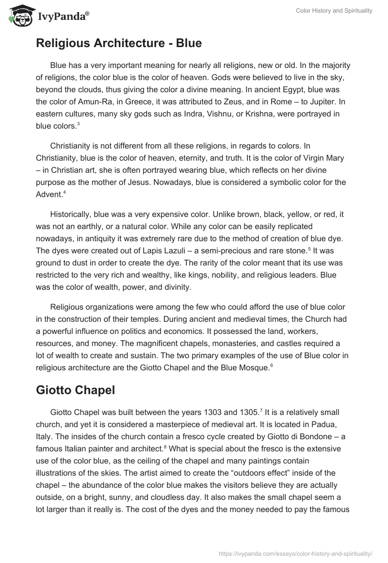 Color History and Spirituality. Page 2