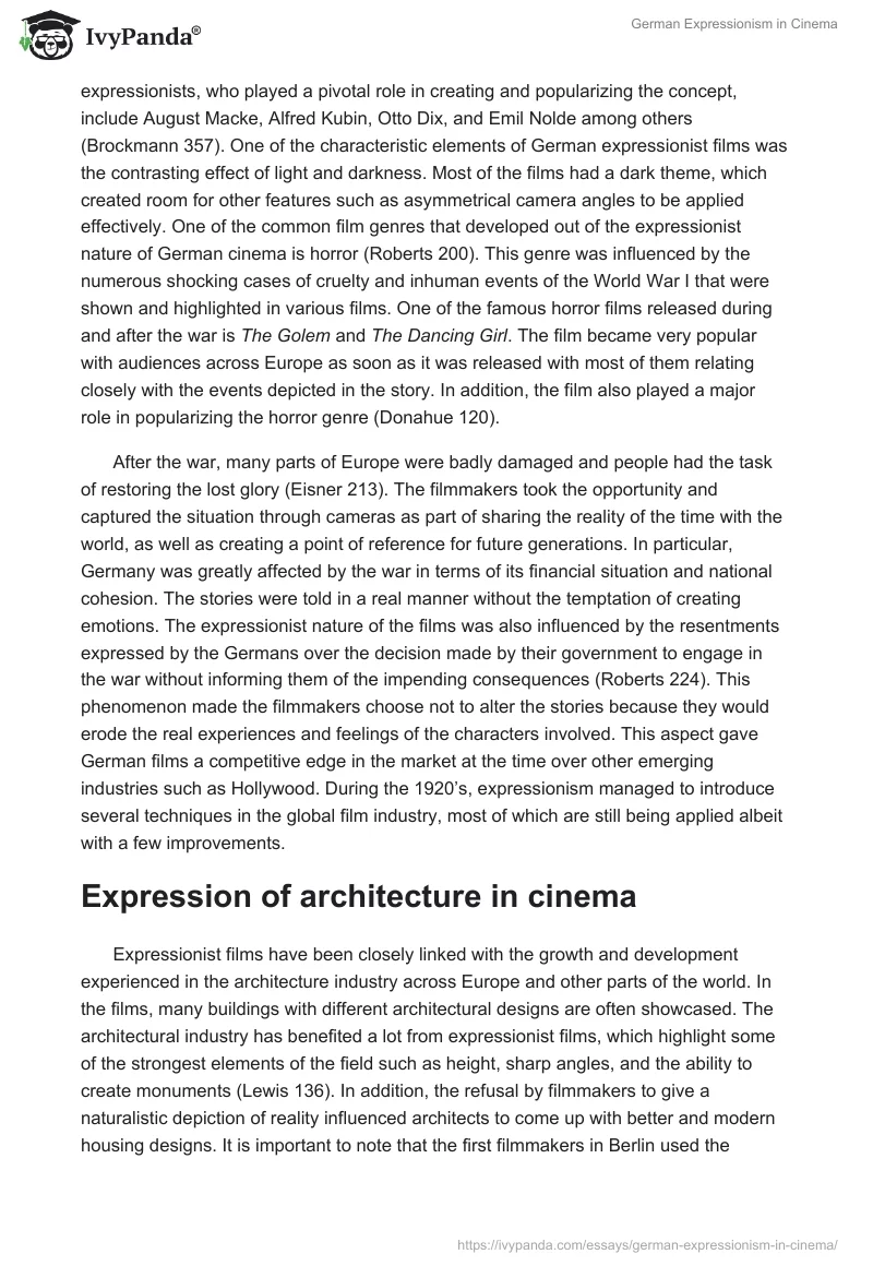 German Expressionism in Cinema. Page 3