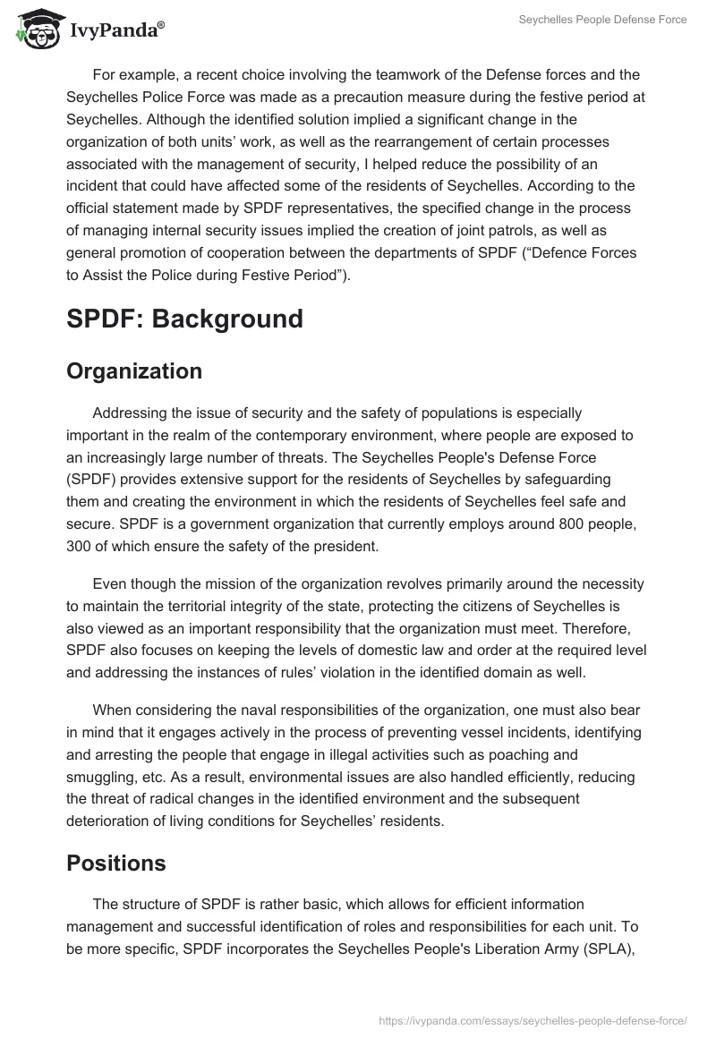 Seychelles People Defense Force. Page 3