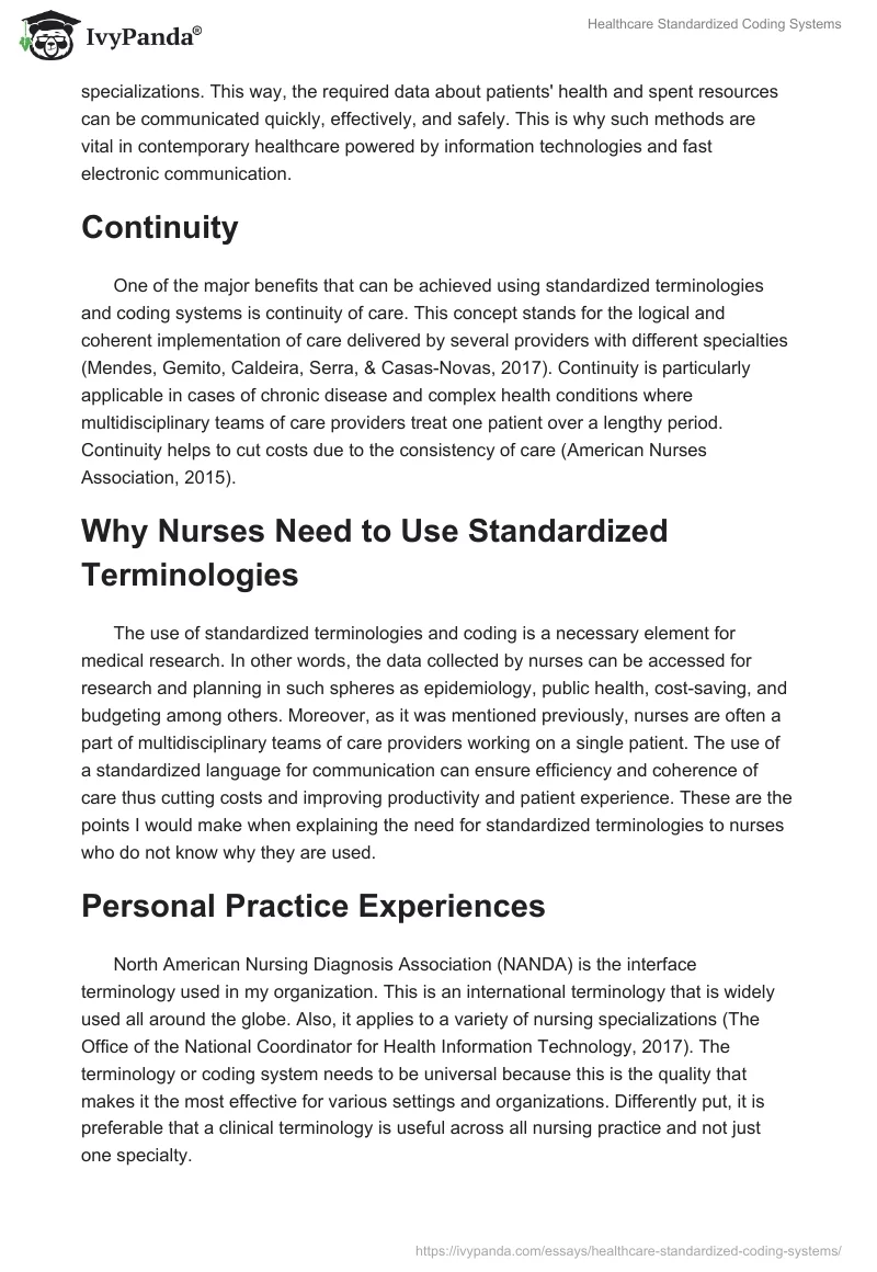 Healthcare Standardized Coding Systems. Page 2