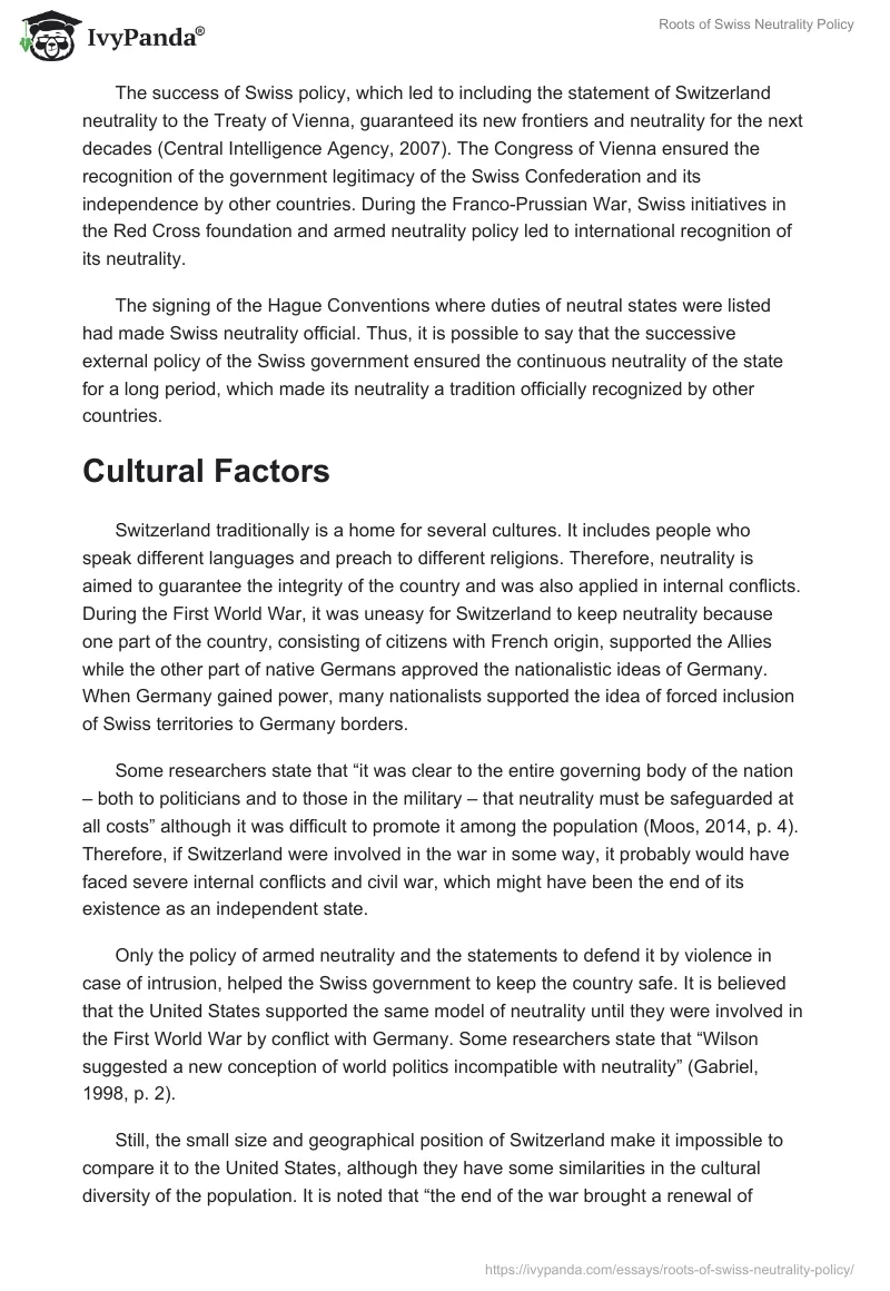 Roots of Swiss Neutrality Policy. Page 2