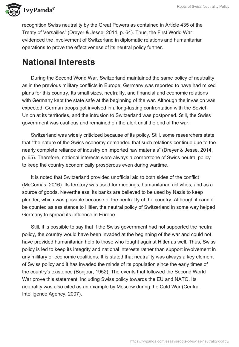 Roots of Swiss Neutrality Policy. Page 3