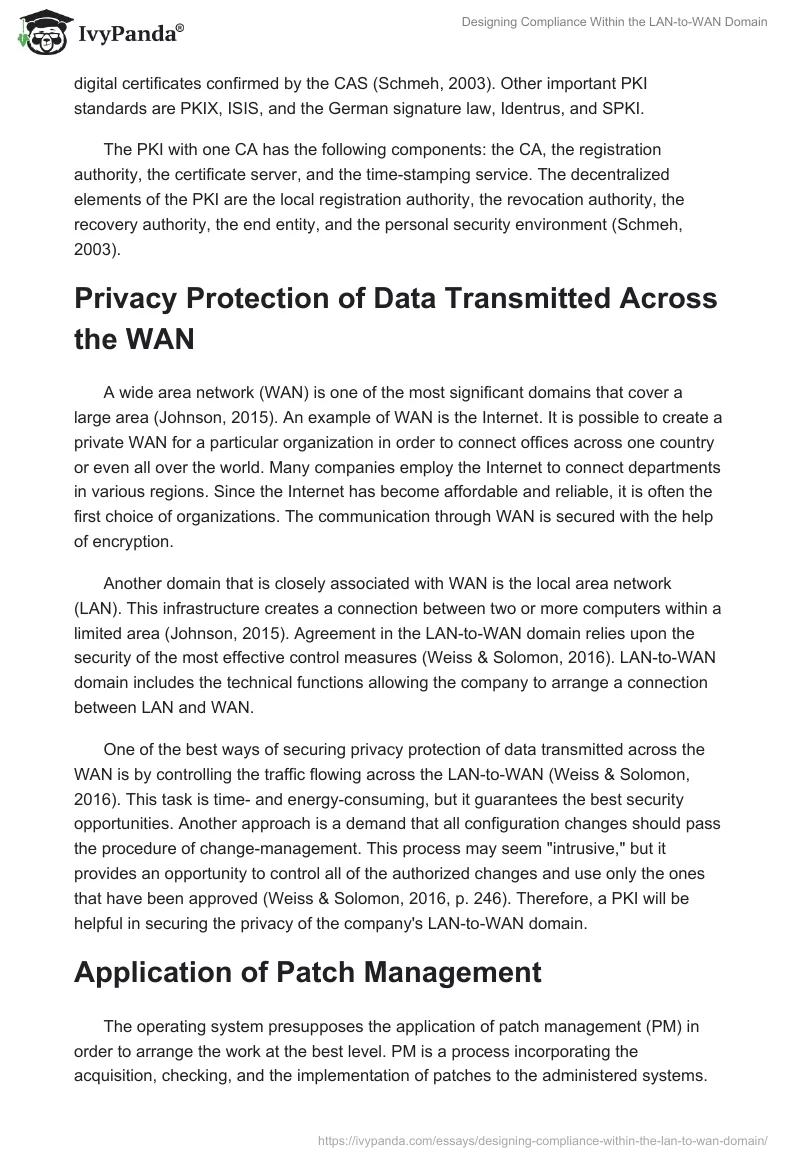 Designing Compliance Within the LAN-to-WAN Domain. Page 3