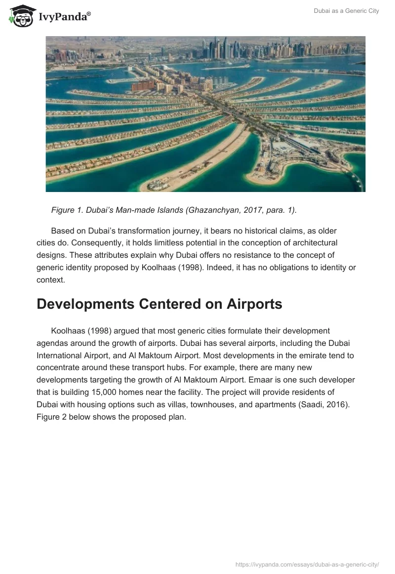 Dubai as a Generic City. Page 2
