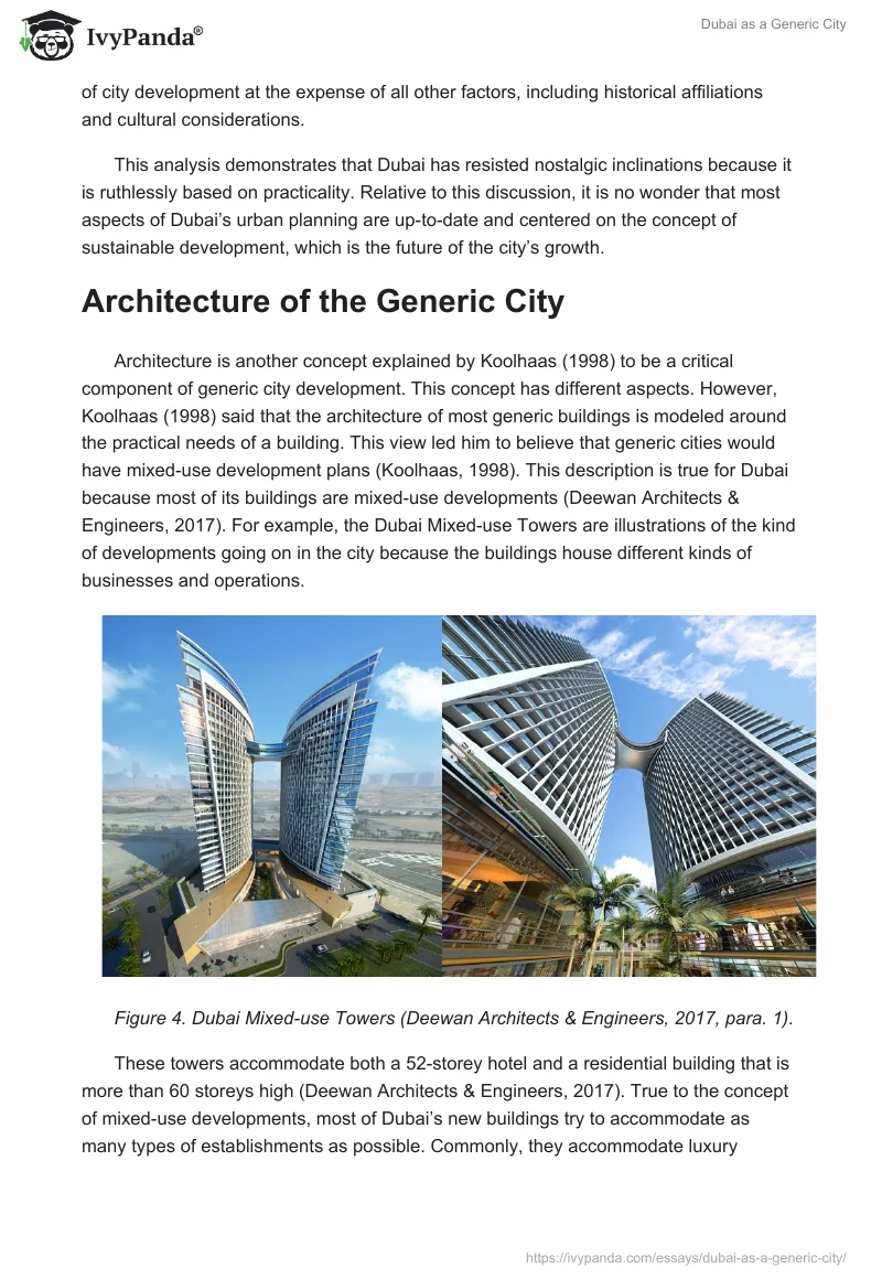 Dubai as a Generic City. Page 5