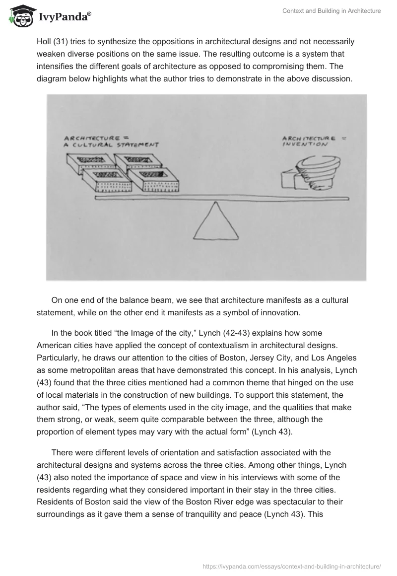 Context and Building in Architecture. Page 5