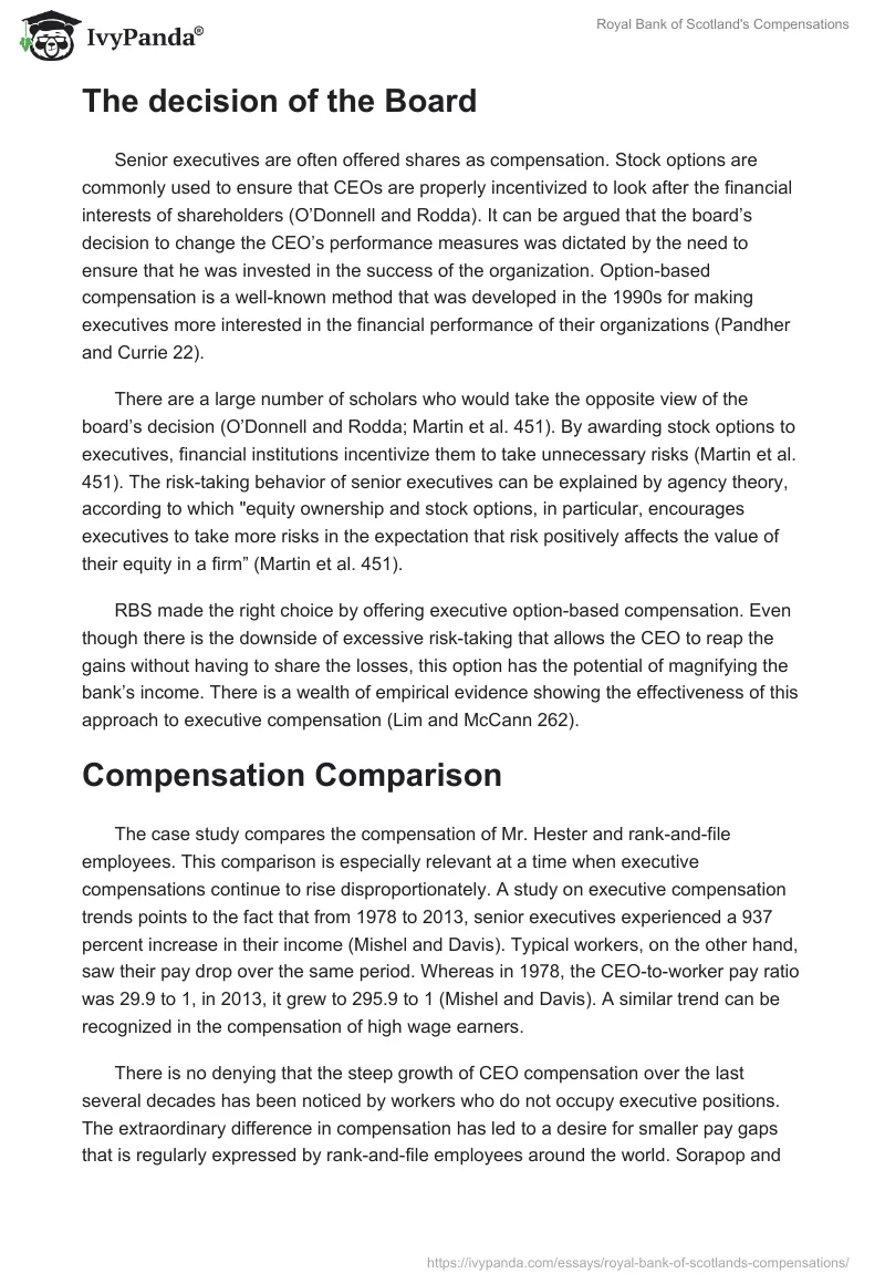 Royal Bank of Scotland's Compensations. Page 3