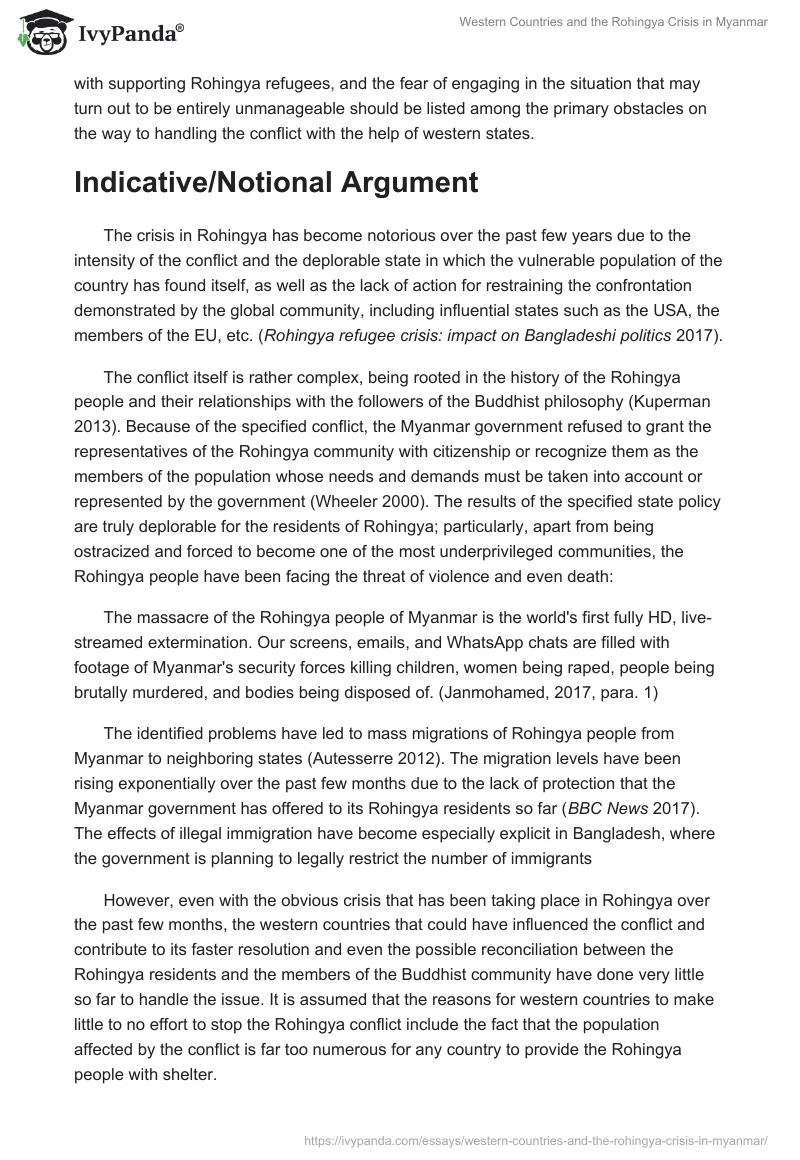 Western Countries and the Rohingya Crisis in Myanmar. Page 2