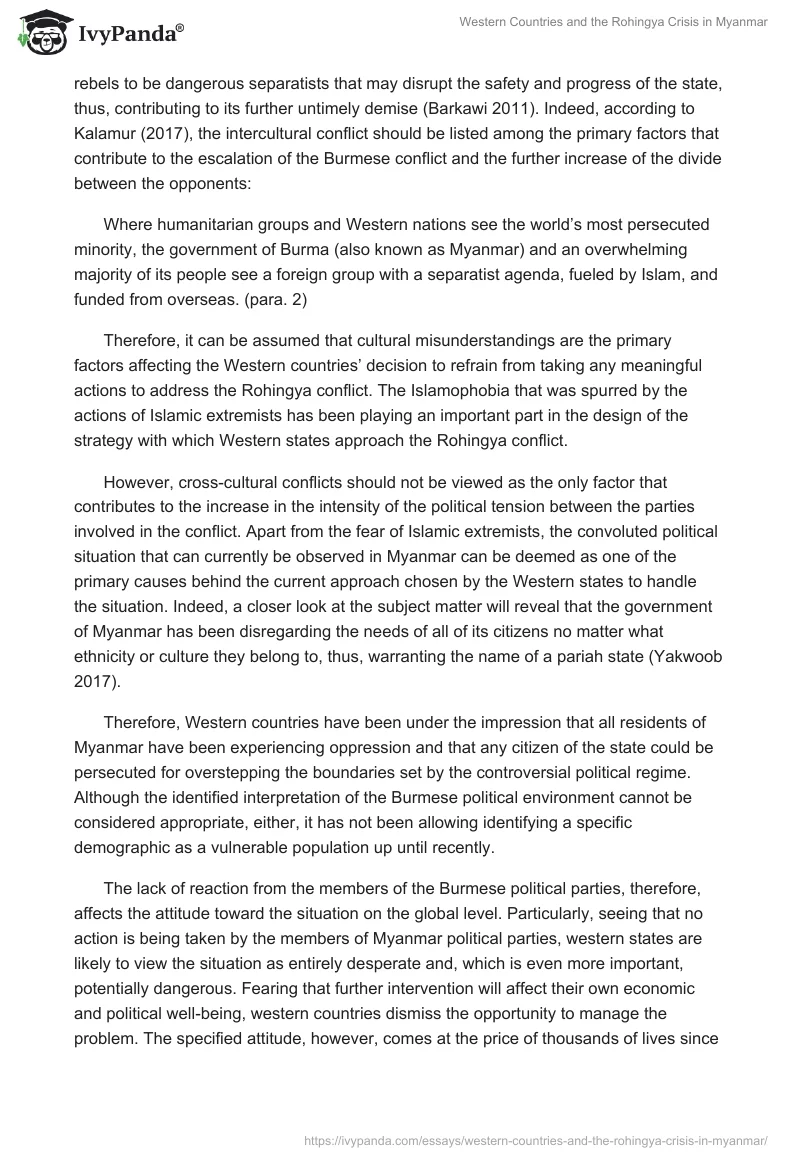 Western Countries and the Rohingya Crisis in Myanmar. Page 5