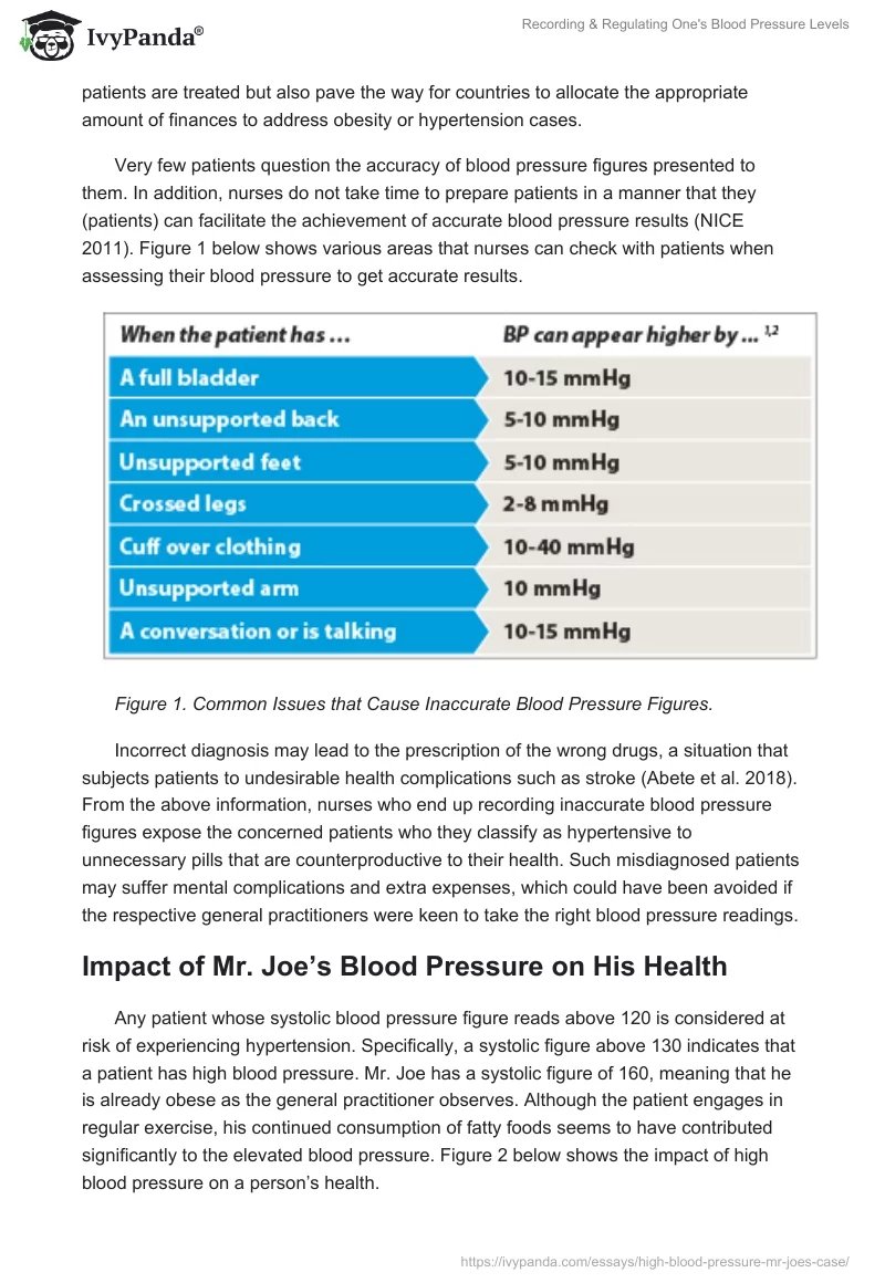 Recording & Regulating One's Blood Pressure Levels. Page 3