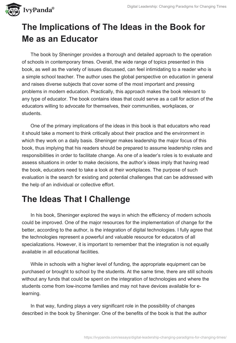 Digital Leadership: Changing Paradigms for Changing Times. Page 2