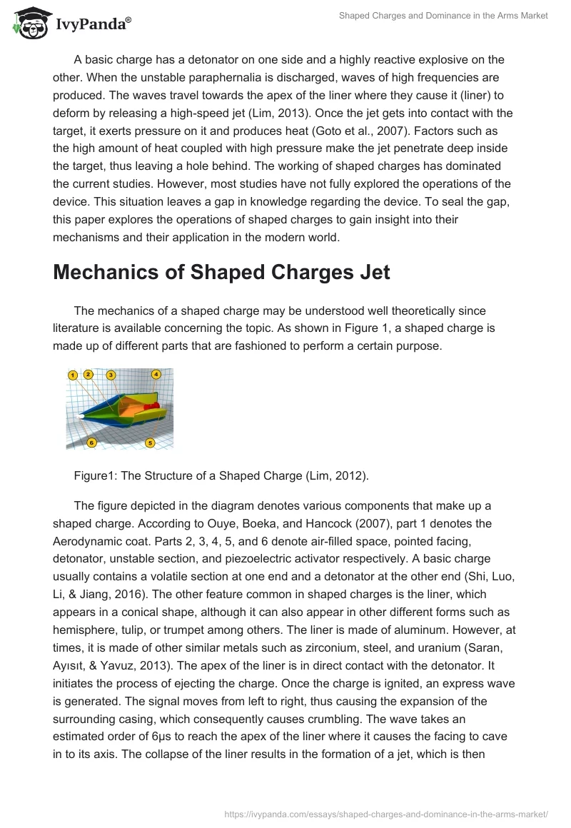 Shaped Charges and Dominance in the Arms Market. Page 2