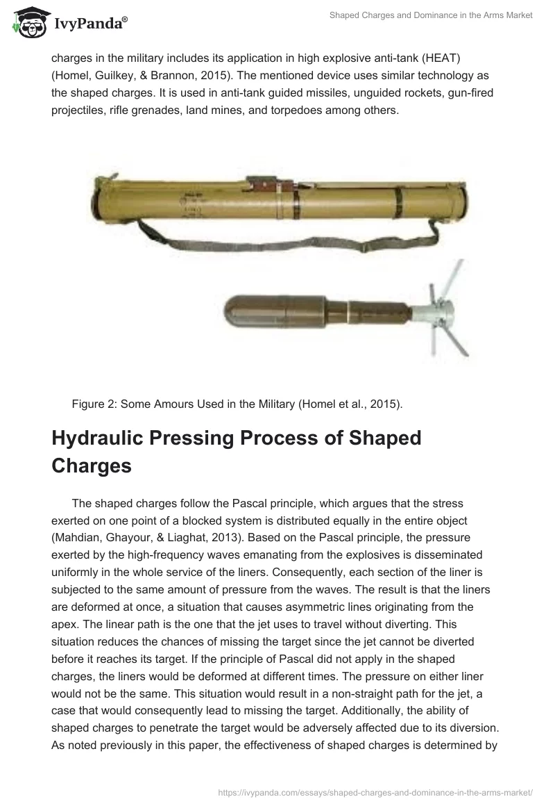 Shaped Charges and Dominance in the Arms Market. Page 4