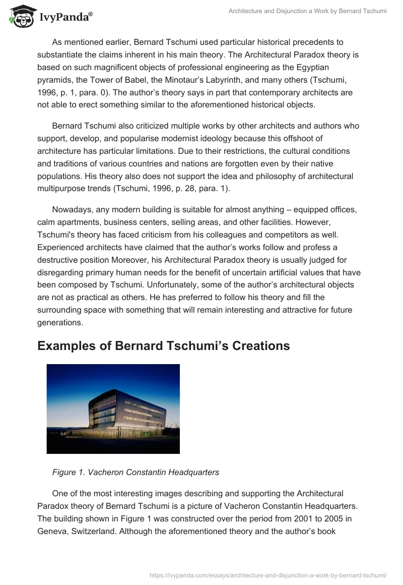"Architecture and Disjunction" a Work by Bernard Tschumi. Page 4